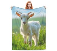 Cute Goat Small Lamb Sheep Farm Throw Warm Bed Throw Cosy Bed Blankets For Bedroom All Season Car L