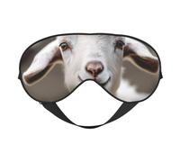 Cute Goat02 Print Sleep Mask Silk-Like Eye Mask Sleeping Eye Mask for Women Men for Travel Sleep Relaxation
