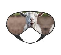 Cute Goat03 Eye Mask for Sleeping, Sleeping Mask Blocking Out Light Perfectly for Women and Men, Soft and Comfortable Blindfold for Travelling