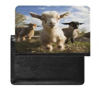 Cute Goat1 Passport Holder Vaccine Card Holder Travel Document Organizer Credit Card Organizer for Women/Men
