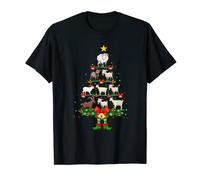 Cute Goats Lover Christmas Tree Funny Holiday Xmas Goat T-Shirt