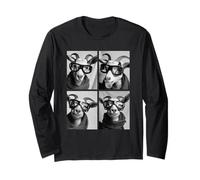 Cute Goats with Snow Goggles Funny Farm Animals Winter Long Sleeve T-Shirt