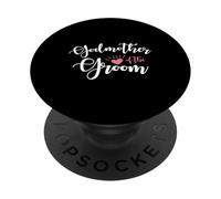 Cute Godmother of the Groom Groomsmen Wedding Party Matching PopSockets Adhesive PopGrip
