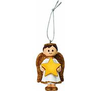 Cute Gold Boy Angel Christmas Tree Decoration Ornament Bauble (Isaac)