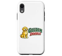 Cute Golden Doodle Vintage Retro Outdoor Hiking Dog Lovers Case for iPhone XR