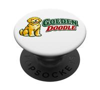 Cute Golden Doodle Vintage Retro Outdoor Hiking Dog Lovers PopSockets Adhesive PopGrip