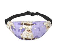 Cute golden monkey Boys Crossbody Waist Bag, Large Travel Fashion Waist Bag for Sports, Running, Cycling, Traveling, Fishing