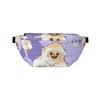 Cute Golden Monkey Crossbody Waist Bag.Large Capacity, Waterproof And Dustproof, Secure Zipper, Suitable For Travel And Outdoor Activities., Black, One Size