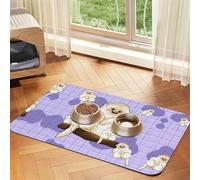 Cute golden monkey Pet Absorbent Leather Tablecloth 40x60cm with Non-Slip Rubber Base for Cats and Dogs