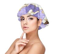 Cute Golden Monkey Satin Sleep Cap for Adults - Hair Protection and Comfort, Black, One size