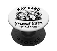 Cute Golden Retriever Dog Puppy Parenting First Time Parent PopSockets Adhesive PopGrip