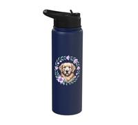 Cute Golden Retriever Dogs Puppies Labrador Memory Stainless Steel Insulated Water Bottle