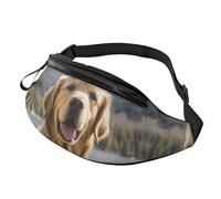 Cute Golden Retriever Fanny Pack Waist Bag For Men Women, Lightweight Adjustable Belt Bag Fashion Hip Bum Bag For Travel Hiking Running