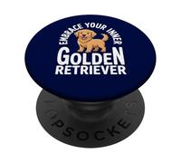 Cute Golden Retriever Lab Dog Joke Dogs Puppy Puppies PopSockets Adhesive PopGrip
