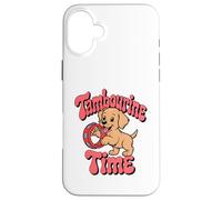 Cute Golden Retriever Tambourine Kids Teachers Kindergarten Case for iPhone 16 Plus