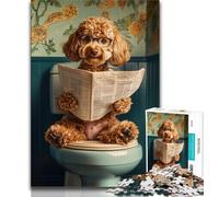 Cute Goldendoodle 2000 Piece Jigsaw Puzzle for Adults And Teenagers,Help The Brain Exercise Addictive Toys to Cultivate Patience Unique Challenge Game 70x100cm
