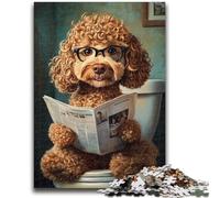 Cute Goldendoodle Jigsaw Puzzles for Adults 1000 Jigsaws,Toys Educational Games Stress Relieving Suitable for Desktop Decoration (38x26cm)