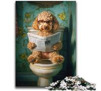 Cute Goldendoodle Jigsaw Puzzles for Teenagers 1000 Jigsaws,Challenging Game And Family Play for Is Ideal As A Gift for The Whole Family (38X52cm)