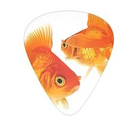 Cute Goldfish* Guitar Picks Pack Of 12,Comfortable Feel, Smooth Edges, Abrasion,Suitable For Guitar, Ukulele, Etc.