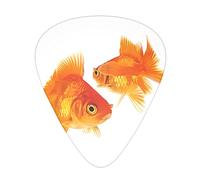 Cute Goldfish Guitar Plectrums Classical Triangle Bass Acoustic And Electric Guitar Plectrums For Guitarists 12 Pieces