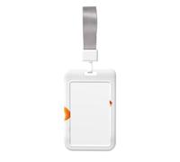 Cute Goldfishes Print Vertical Card Badge Holder, Dual-Slide Cover with Soft Lanyard, for Work/Events