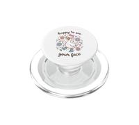 Cute Goose Happy To See Your Face Back To School PopSockets PopGrip for MagSafe