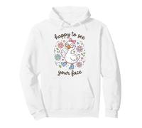 Cute Goose Happy To See Your Face Back To School Pullover Hoodie