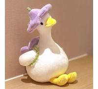 Cute Goose Plush Toy, Cartoon Goose Plush Doll Pillow, Soft And Comfortable Stuffed Animal Doll, Needle Felting Wool, Perfect For Hugging And Playing, Gifts And Decorations. (Purple,40cm/15.7in)