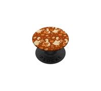 Cute Goose Pumpkin Autumn Fall Cozy Bookish Pattern Art PopSockets Adhesive PopGrip