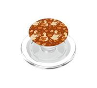 Cute Goose Pumpkin Autumn Fall Cozy Bookish Pattern Art PopSockets PopGrip for MagSafe