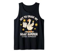 Cute Goose Summer Vacation Class Dismissed Off to Enjoy My Tank Top