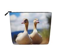 Cute Goose Toiletry Bags for Women, Portable Travel Cosmetic Bag, Daily Organiser with Zipper