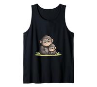 Cute Gorilla Mom and Baby Primate Love Tank Top