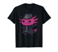 Cute Goth Axolotl Spiderweb Hat Trenchcoat T-Shirt