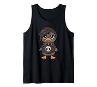 Cute Goth Duck Emo Girl Grunge Gothic Edgy Kawaii Tank Top