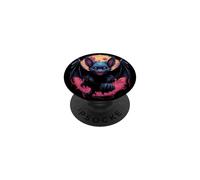 cute Gothic Bat in a Full of a Moon PopSockets Adhesive PopGrip