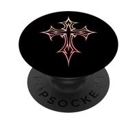 Cute Gothic Cross Y2K Aesthetic Emo Goth PopSockets Adhesive PopGrip