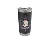 Cute Gothic Ghost Hearts Roses Dark Kawaii Aesthetic Stainless Steel Insulated Tumbler