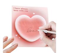 Cute Gradient Sticky Notes - Self-Stick Special-Shape Memo Pads | Strong Adhesive Tearable Note Sheets for School & Office | Aesthetic Gradient Stationery for Students and Planners, 7.7x8.6cm