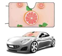 Cute Grapefruit Car Windshield Sun Shade Keep Car Interior Cool 51"x28" Folding Front Window Sun Shade, Heat Shield for SUV, Truck, Blocks UV
