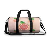 Cute Grapefruit Gym Bag for Men Women, Sturdy Oxford Cloth Travel Bags with Removable Shoulder Strap, Waterproof Duffel Bag for Fitness, Travel, Yoga