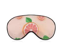 Cute Grapefruit Sleeping Mask, Light Blocking Eye Mask, Comfortable and Soft, Eye Cover with Elastic Band, Suitable for Men and Women, Suitable for Travel/Sleeping