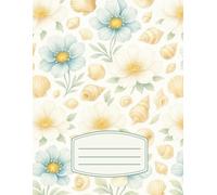 Cute Graph Paper Notebook - 8.5” x 11”, 110 Pages | Aesthetic Feminine Design, School & Office Supplies, Bullet Journal & Gift for Girls and Women