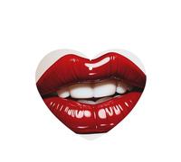 Cute Graphic Red Lips Car Air Fresheners Cards Set of 4 Pieces, Long-Lasting Auto Aromatherapy Tablets Gifts Car Rearview Mirror Pendant Hanging Scented Cards for Wardrobe Bathroom