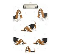 Cute Gray Paw Prints White Clipboard Portable Clipboard Hanging Clipboards A4 Standard Size with Low Profile Metal Clip for Nurses, Lawyers, Doctor Offices