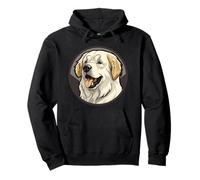 Cute Great Pyrenees Friendly Cartoon Dog Pullover Hoodie