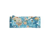 Cute Greece Map Print Baby Bow Headband â€“ Soft Bows for Newborns, Infants & Toddlers â€“ Full Moon Gift, Delicate