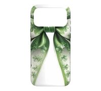 Cute Green Bow Shamrocks 4 Leaves St Patricks Day Paddys Day Case for iPhone 17 Pro Max