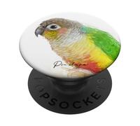 Cute Green Cheeked Conure Portrait Artwork Pet Gift PopSockets Adhesive PopGrip
