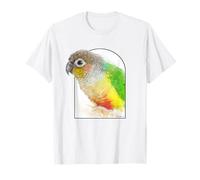Cute Green Cheeked Conure Portrait Artwork Pet Gift T-Shirt